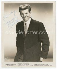 6s170 JIMMY CLANTON signed 8x10 publicity photo '59 waist-high portrait in suit & tie by Bruno!