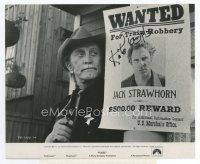 6s187 KIRK DOUGLAS signed 8x10 still '75 as the sheriff by wanted poster from Posse!
