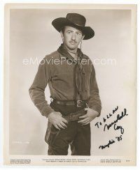 6s198 MACDONALD CAREY signed 8x10 still '49 youthful cowboy portrait from Streets of Laredo!