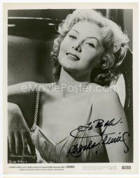 6s215 RHONDA FLEMING signed 8x10 still '56 the sexy star wearing skimpy outfit from Odongo!