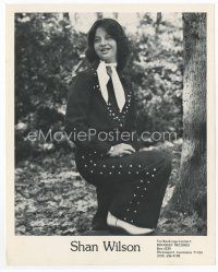 6s224 SHAN WILSON signed 8x10 publicity photo '68 portrait of the musician in wild outfit!