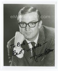 6s380 STEVE ALLEN signed 8x10 REPRO still '90 close portrait of the musician with hand on his face!