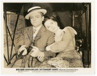 6s230 STRAWBERRY BLONDE signed 8x10 still '41 by BOTH James Cagney AND Olivia De Havilland!