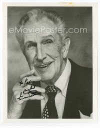 6s236 VINCENT PRICE signed 8x10 still '90s the great actor near the end of his life!