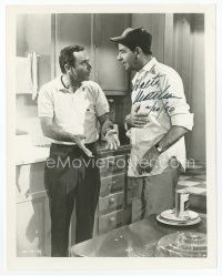 6s391 WALTER MATTHAU signed 8x10 REPRO still '90 great close up with Jack Lemmon in The Odd Couple!