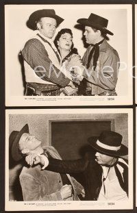 6v392 3 OUTLAWS 8 8x10 stills '56 Neville Brand & Alan Hale Jr, America's most wanted desperados!