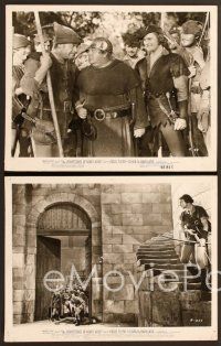 6v817 ADVENTURES OF ROBIN HOOD 4 8x10 stills R48 Errol Flynn as Robin Hood, Olivia De Havilland!