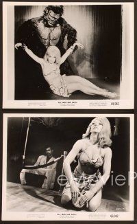 6v512 ALL MEN ARE APES 7 8x10 stills '65 bizarre sexploitation, Stephanie De Passe!