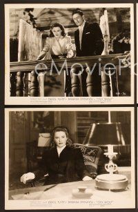 6v420 CRY WOLF 8 8x10.25 stills '47 Errol Flynn, Barbara Stanwyck, Geraldine Brooks, Basehart