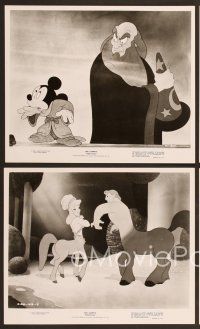 6v429 FANTASIA 8 8x10 stills R70s great art of Mickey Mouse & others, Disney musical classic!