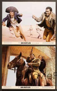 6v207 100 RIFLES 5 color 8x10 stills '69 Jim Brown, sexy Raquel Welch & Burt Reynolds!