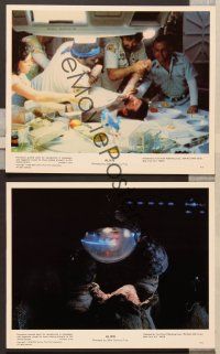 6v283 ALIEN 3 color 8x10 stills '79 Ridley Scott outer space sci-fi monster classic, John Hurt!