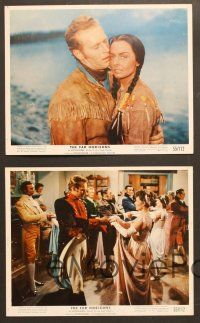 6v226 FAR HORIZONS 5 color 8x10 stills '55 Charlton Heston & Fred MacMurray as Lewis & Clark!