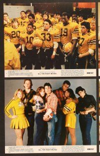 6v096 ALL THE RIGHT MOVES 8 8x10 mini LCs '83 high school football player Tom Cruise, Lea Thompson