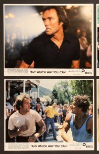 6v103 ANY WHICH WAY YOU CAN 8 8x10 mini LCs '80 Clint Eastwood & Clyde the orangutan!