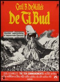 7a207 TEN COMMANDMENTS Danish R72 directed by Cecil B. DeMille, Charlton Heston, Yul Brynner!