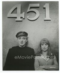 7b225 FAHRENHEIT 451 8x9.75 still '67 posed publicity shot of Oskar Werner & Julie Christie!