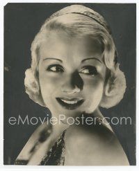 7f111 CONSTANCE BENNETT 7x8.75 still '30s great close smiling head & shoulders portrait!