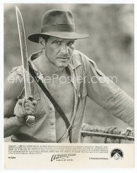 7f188 HARRISON FORD 8x10 still '84 c/u with machete from Indiana Jones and the Temple of Doom!