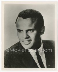 7f189 HARRY BELAFONTE 8.25x10 still '50s great head & shoulders portrait of the calypso singer!