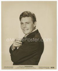 7f191 HARRY GUARDINO 8x10 still '58 waist-high smiling portrait holding cigar from Houseboat!