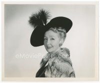 7f196 HEDDA HOPPER 8x10 still '50s head & shoulders portrait wearing a trademark hat by Hesse!