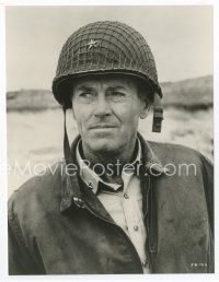 7f199 HENRY FONDA 7x9 still '62 great close up wearing Army helmet from The Longest Day!