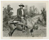 7f229 JAMES STEWART 8x10 still '65 great full-length c/u as cowboy on horseback from Shenandoah!