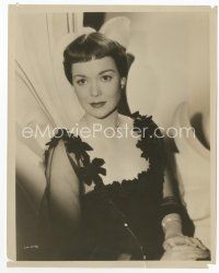 7f238 JANE WYMAN 8x10 still '57 great close up in sexy black outfit & cool jewelry!