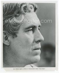 7f244 JASON ROBARDS 8x10 still '70 super close up profile portrait as Brutus in Julius Caesar!