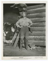 7f250 JEAN ARTHUR 8x10 still '53 standing full-length by cabin with hands on her hips from Shane!