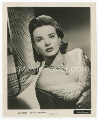 7f254 JEAN PETERS 8.25x10 still '55 head & shoulders c/u of the beautiful actress w/ cool jewelry!