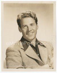 7f264 JEAN-PIERRE AUMONT 8x10.25 still '43 handsome smiling portrait when he worked for MGM!