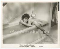 7f282 JOAN COLLINS 8x10 still '58 best c/u naked in bath tub from Rally Round the Flag Boys!