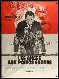 7h593 TO SIR, WITH LOVE French 1p '67 art of Sidney Poitier by Georges Kerfyser, James Clavell!