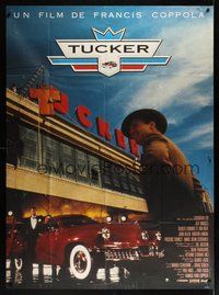 7h595 TUCKER: THE MAN & HIS DREAM French 1p '88 Francis Ford Coppola, Jeff Bridges in tux by car!