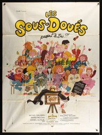 7h596 UNDER-GIFTED French 1p '80 Claude Zidi's Les sous-doues, cartoon art by Rene Ferracci!