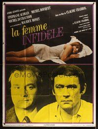 7h597 UNFAITHFUL WIFE French 1p '70 Claude Chabrol's La Femme Infidele, sexy Stephane Audran!