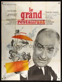 7h610 WHAT'S COOKING IN PARIS style B French 1p '66 Le Grand Restaurant, art by Jouineau Bourduge!