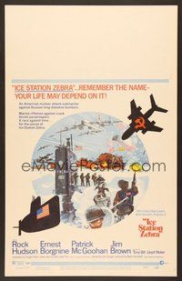 7h242 ICE STATION ZEBRA WC '69 Rock Hudson, Jim Brown, Ernest Borgnine, Cinerama!