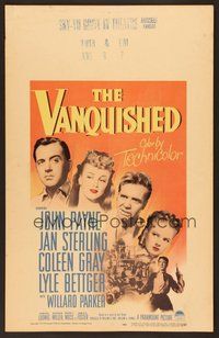 7h354 VANQUISHED WC '53 John Payne, Jan Sterling, Coleen Gray, Lyle Bettger