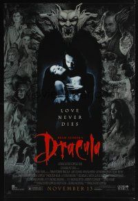 7x107 BRAM STOKER'S DRACULA advance 1sh '92 Francis Ford Coppola, Gary Oldman, cool vampire image!