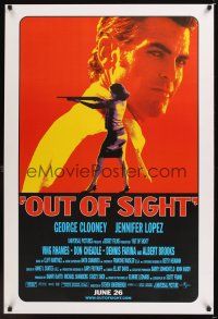 7x496 OUT OF SIGHT advance 1sh '98 Steven Soderbergh, George Clooney, Jennifer Lopez!