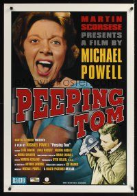 7x501 PEEPING TOM 1sh R99 Michael Powell English voyeur classic!