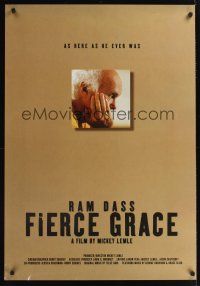 7x522 RAM DASS, FIERCE GRACE arthouse 1sh '01 Mickey Lemle, life story of Baba Ram Dass!