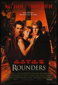 7x543 ROUNDERS int'l 1sh '98 pro poker players Matt Damon & Edward Norton with sexy Gretchen Mol!