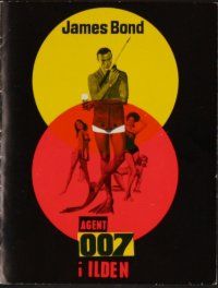 7y178 THUNDERBALL Danish program '65 Sean Connery as secret agent James Bond, sexy Claudine Auger!