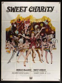 8c180 SWEET CHARITY French 1p '69 Bob Fosse musical starring Shirley MacLaine, it's all about love!