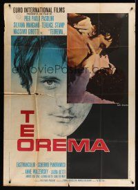 8c336 TEOREMA Italian 1p '68 Pier Paolo Pasolini, sexy Silvana Mangano, Terence Stamp, De Seta art