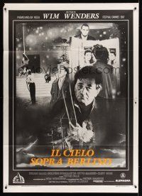 8c345 WINGS OF DESIRE Italian 1p '87 Wim Wenders German afterlife fantasy, Bruno Ganz, Peter Falk